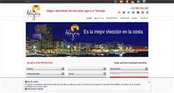 Desktop Screenshot of alegriainternational.com